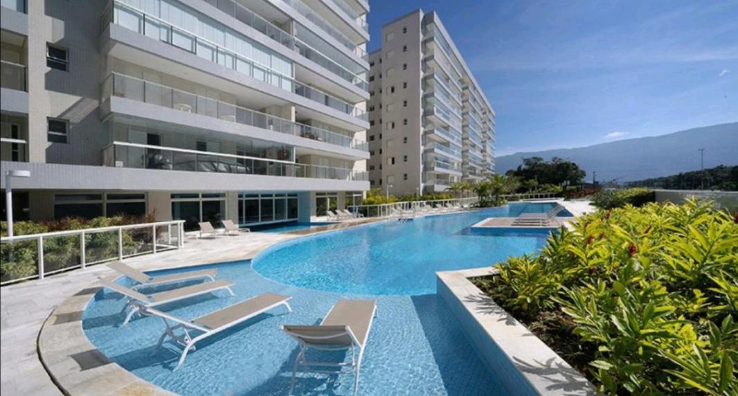 Apartamento Praia Bertioga Frente Mar Apartman Kültér fotó